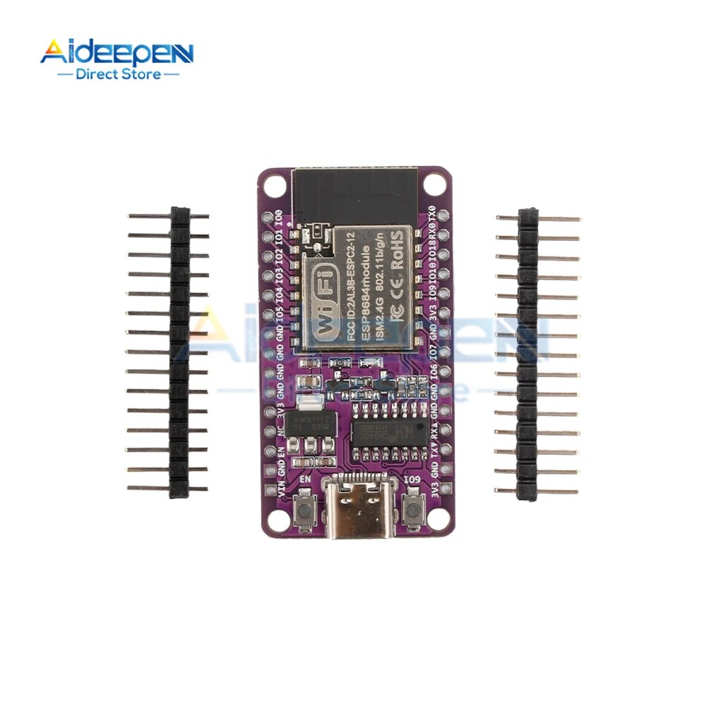 Nodemcu ESP32-C2 Wi-Fi Bluetooth макетная плата с модулем Wi-Fi ESPC2-12 совместимая с ESP8684 Devkitm-1 для Arduino, no Welded