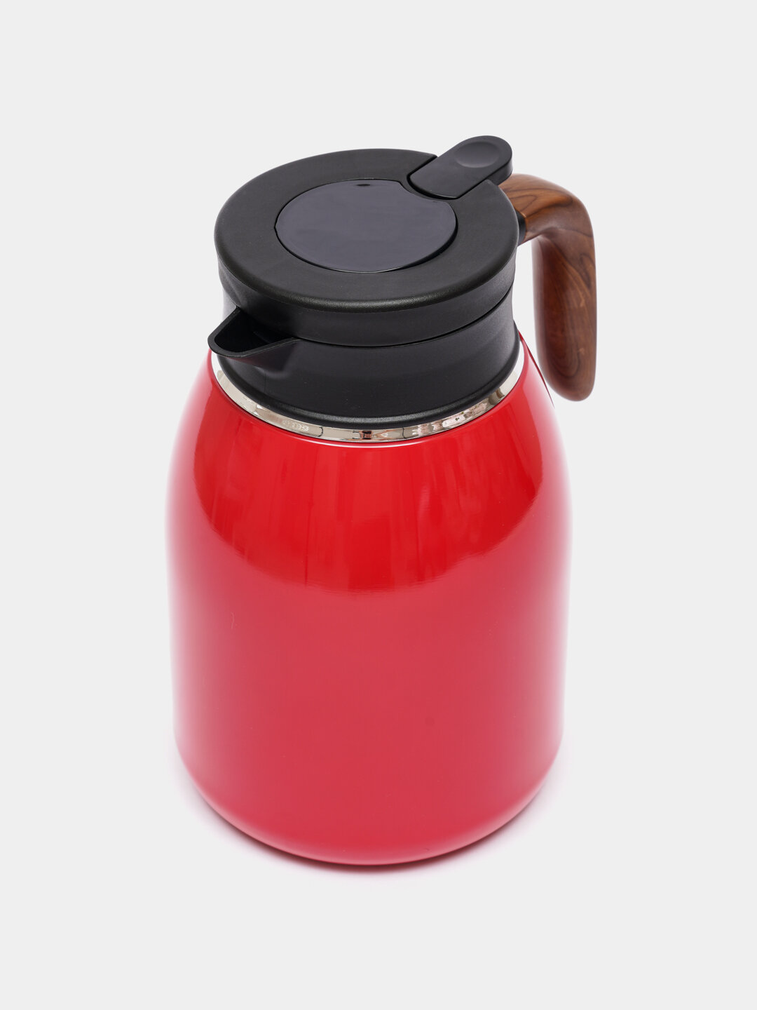 Термосы с датчиком температуры, черный, алюминий, пластик, 1.6 л — фото 1