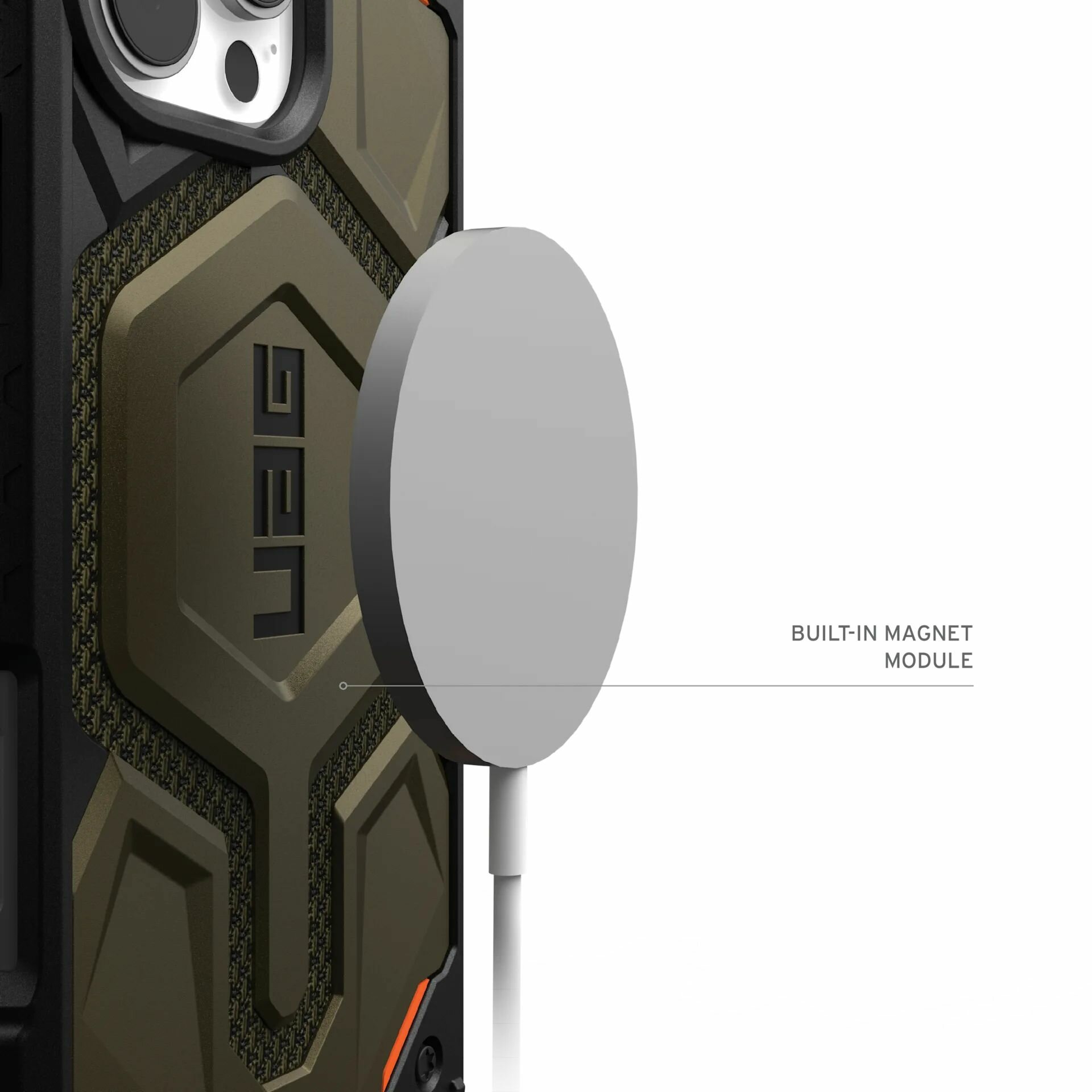 Противоударный чехол UAG для IPhone 16 Pro Max с технологией MagSafe, Хаки — фото 1
