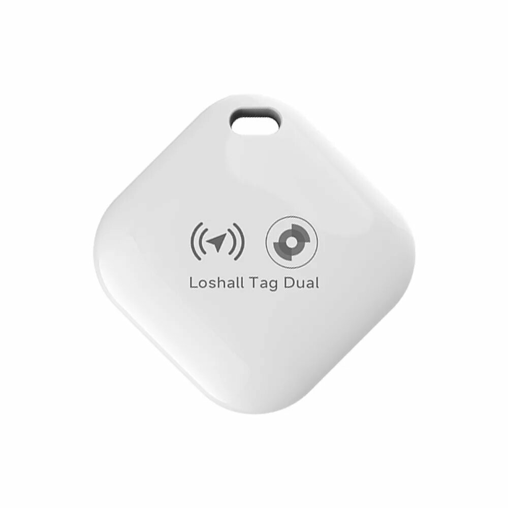 Bluetooth GPS-трекер для устройств Android, тег работает с Google Find My App, поиск ключей, смарт-тег для домашних животных для Xiaomi Samsung Huawei, White