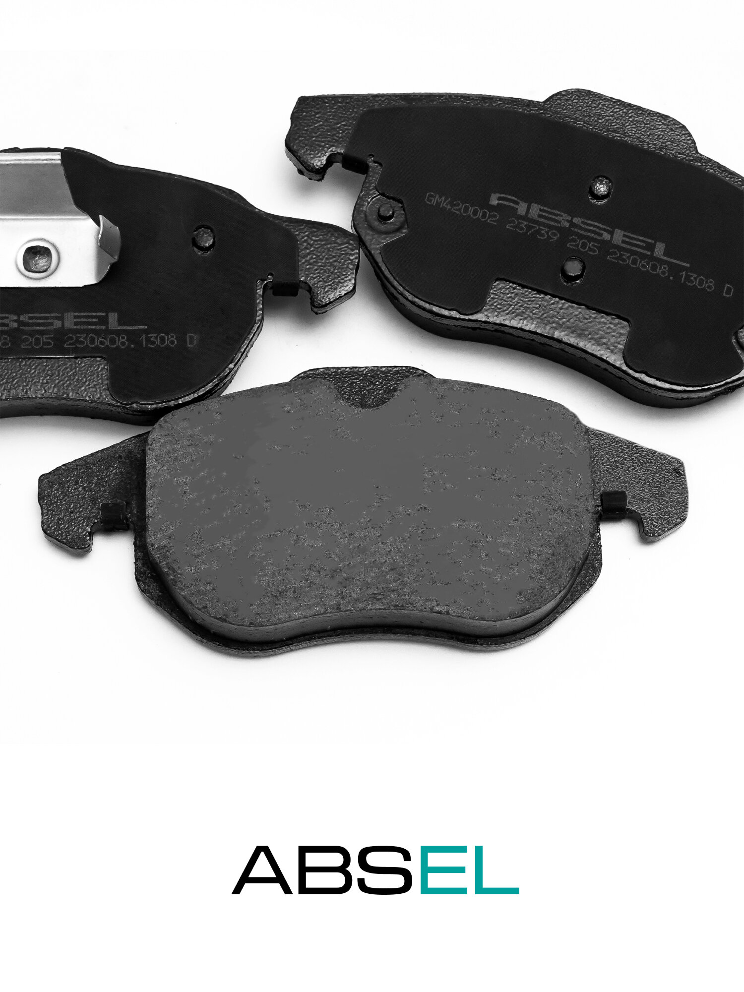 ABSEL Колодки тормозные передние GM420002 для OPEL VECTRA C 2002-2009, VECTRA C GTS 2002-2009, ASTRA H GTC 2005-2010; SAAB 9-3 1998-2015 — фото 1