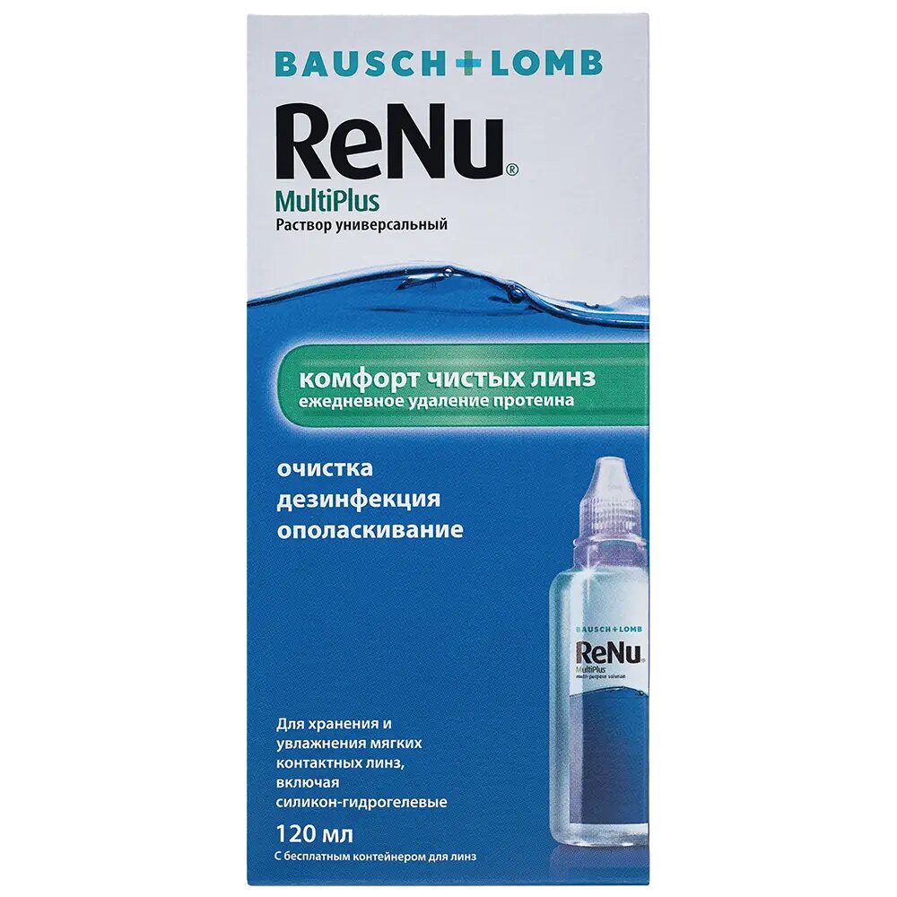Renu Multiplus раствор для линз универсальный 120 мл 1 шт