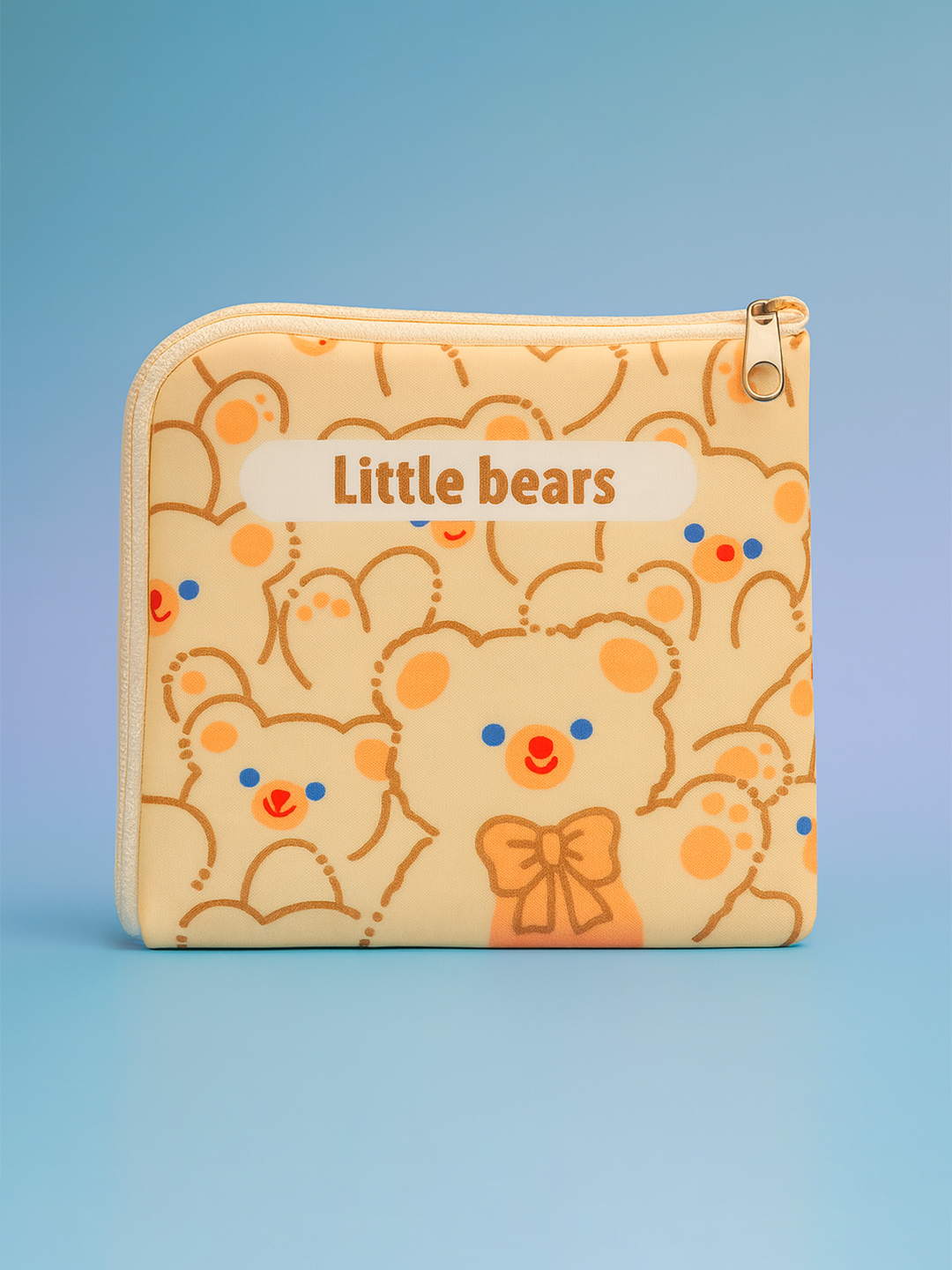 Футляр для прокладок, мини косметичка с мишками, 12,5 х 12,5 см