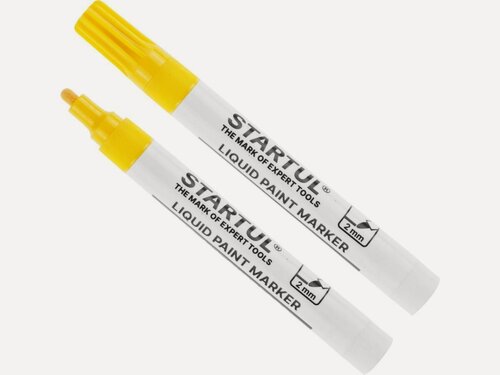 Изображение товара Маркер строительный на основе жидкой краски STARTUL Profi желтый (ST4360-04)