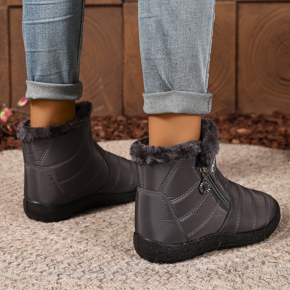 Ботинки, размер 39, серый — фото 1