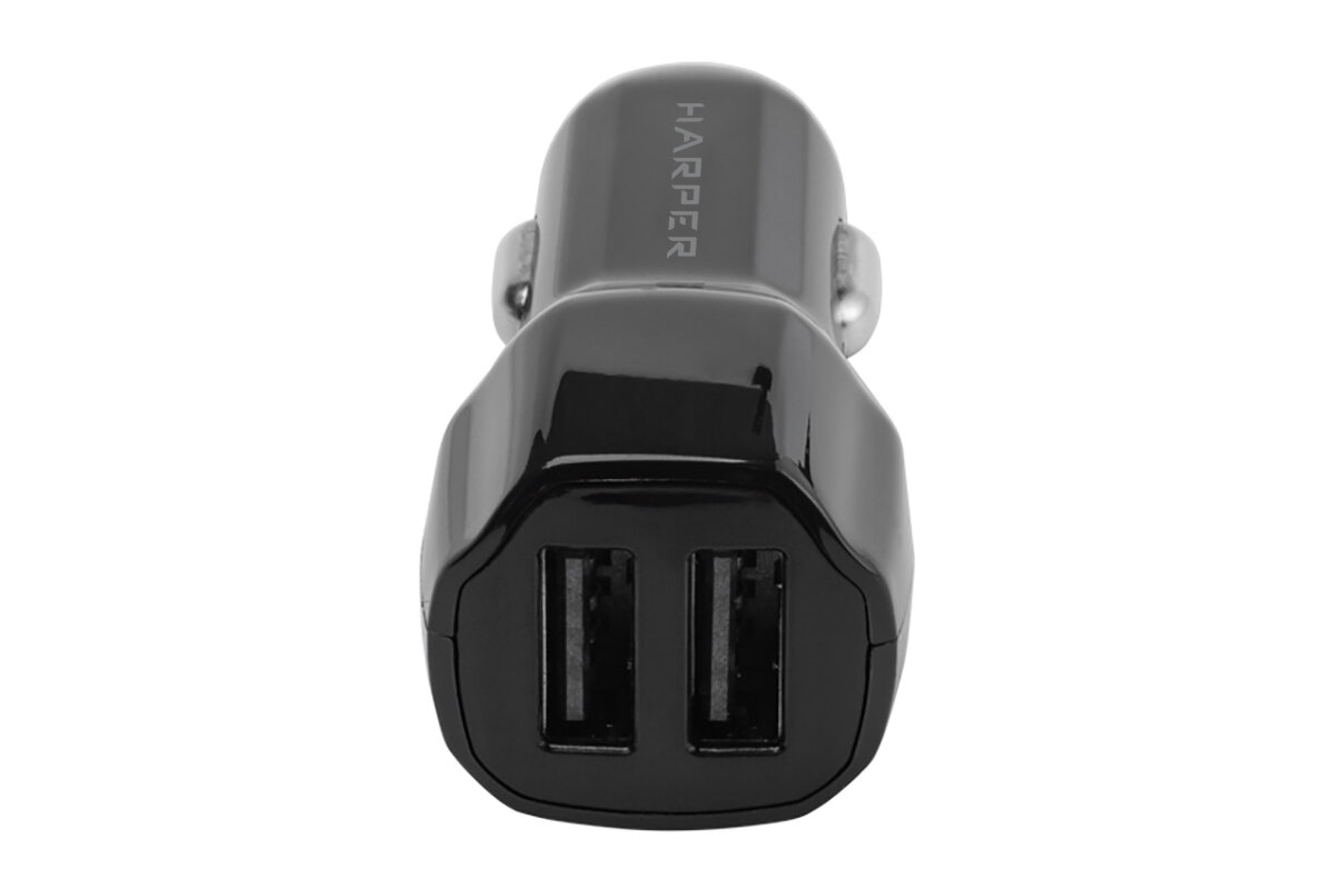 Автомобильное зарядное устройство HARPER CCH-6220 черный, 2 USB — фото 1