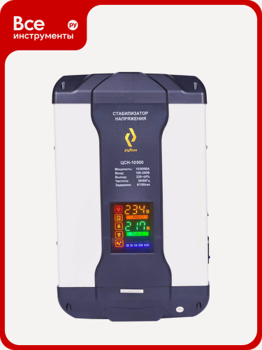 Изображение товара Однофазный стабилизатор напряжения Рубин ЦСН 10 000 (10000ва) РЭ-ЦСН 10000 надежной конструкции