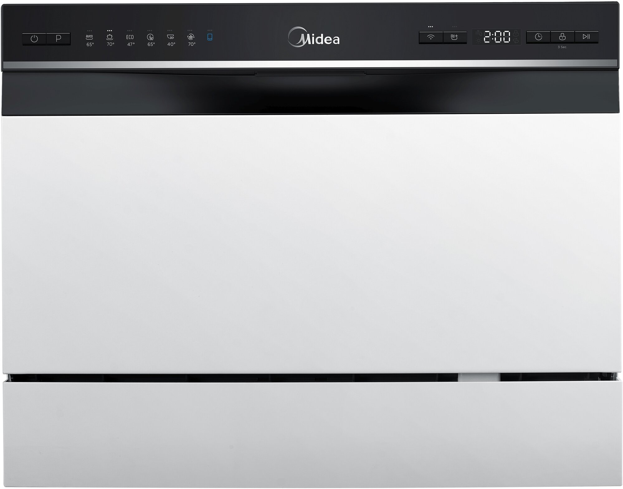 Компактная посудомоечная машина Midea MCFD55S460Si, Серебристый — фото 1