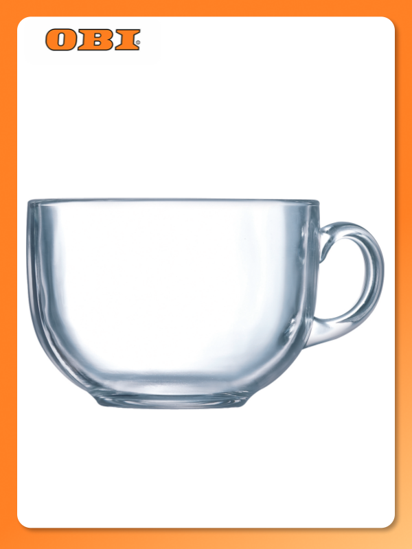 Кружка стеклянная Кинг Сайз прозрачная 500 мл