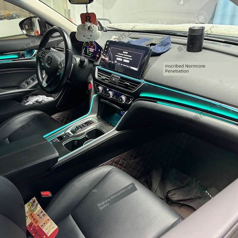 Хромовая сквозная подсветка для системы динамической атмосферной подсветки Honda Accord 10-го поколения