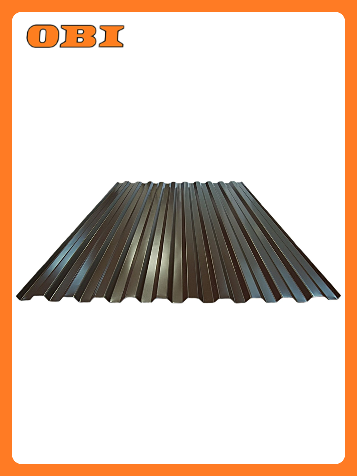 Профнастил С-21 коричневый 2000х1050х035 мм гофрированный