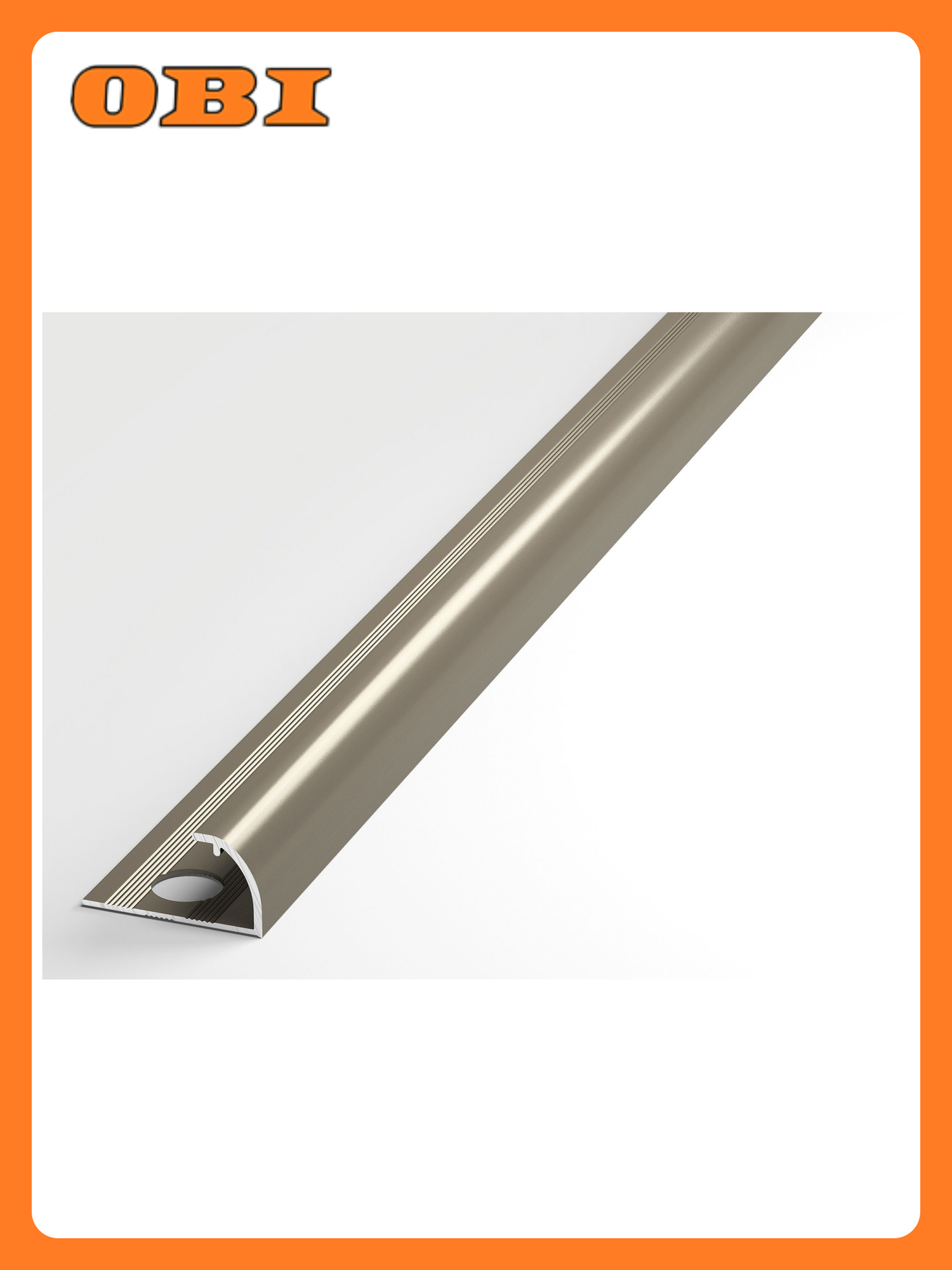 Профиль угловой лука алюминиевый Г-образный шампань 2700x12 мм 1шт