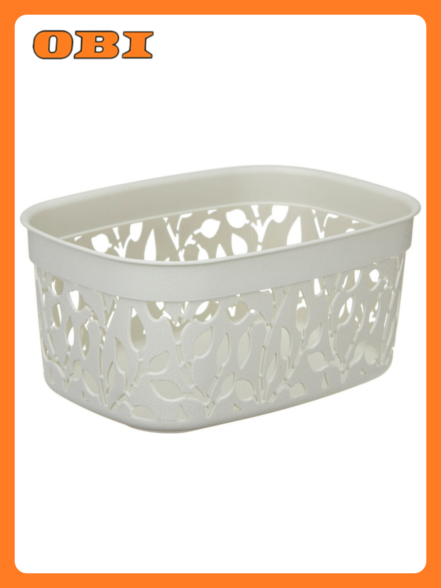 Коробка для вещей IDEA Флора Белый М 2361 24х18х9 см