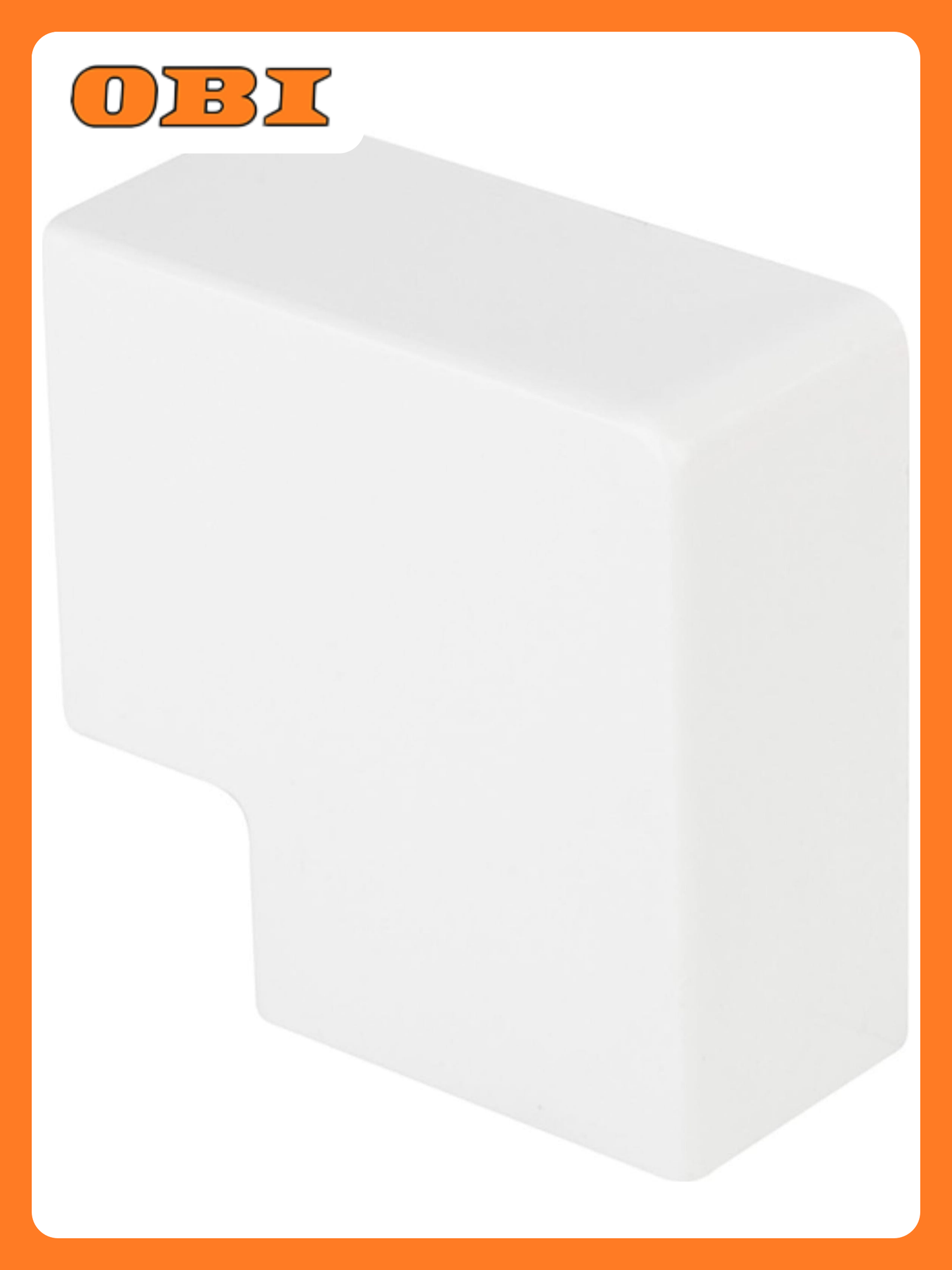 Поворот EKF PROxima белый 25х16 мм