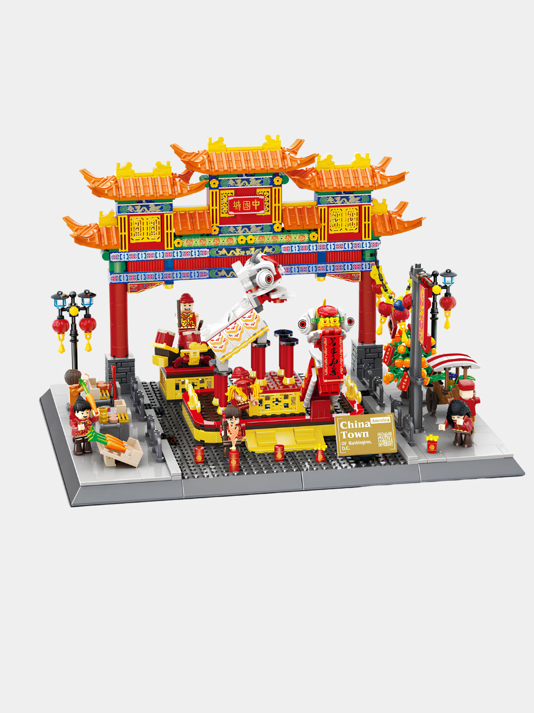 Конструктор Чайна Таун, Китай, лего конструктор 1245 деталей — фото 1