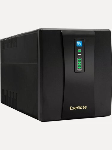 Изображение товара ИБП ExeGate EP285491RUS SpecialPro UNB-1200. LED. AVR. EURO. RJ 1200VA/750W, LED, AVR, 4 евророзетки, RJ45/11, Black