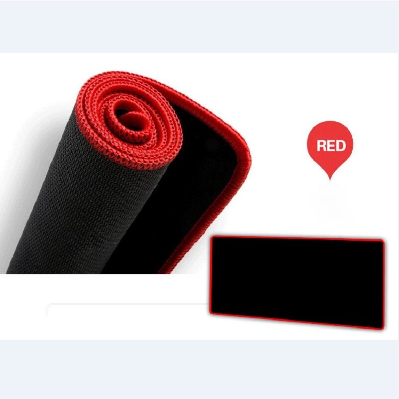 Коврик для клавиатуры и мыши rubber s/m/l large size pc laptop computer gaming, красный