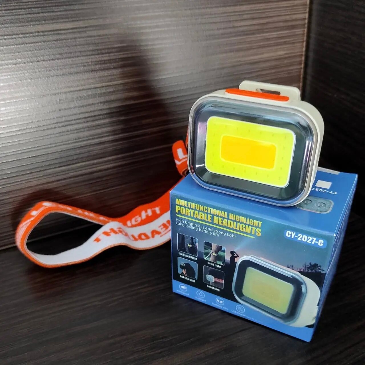 Многофункциональный светодиодный налобный фонарь CY-2027, портативный, с USB-зарядкой, водонепроницаемый.