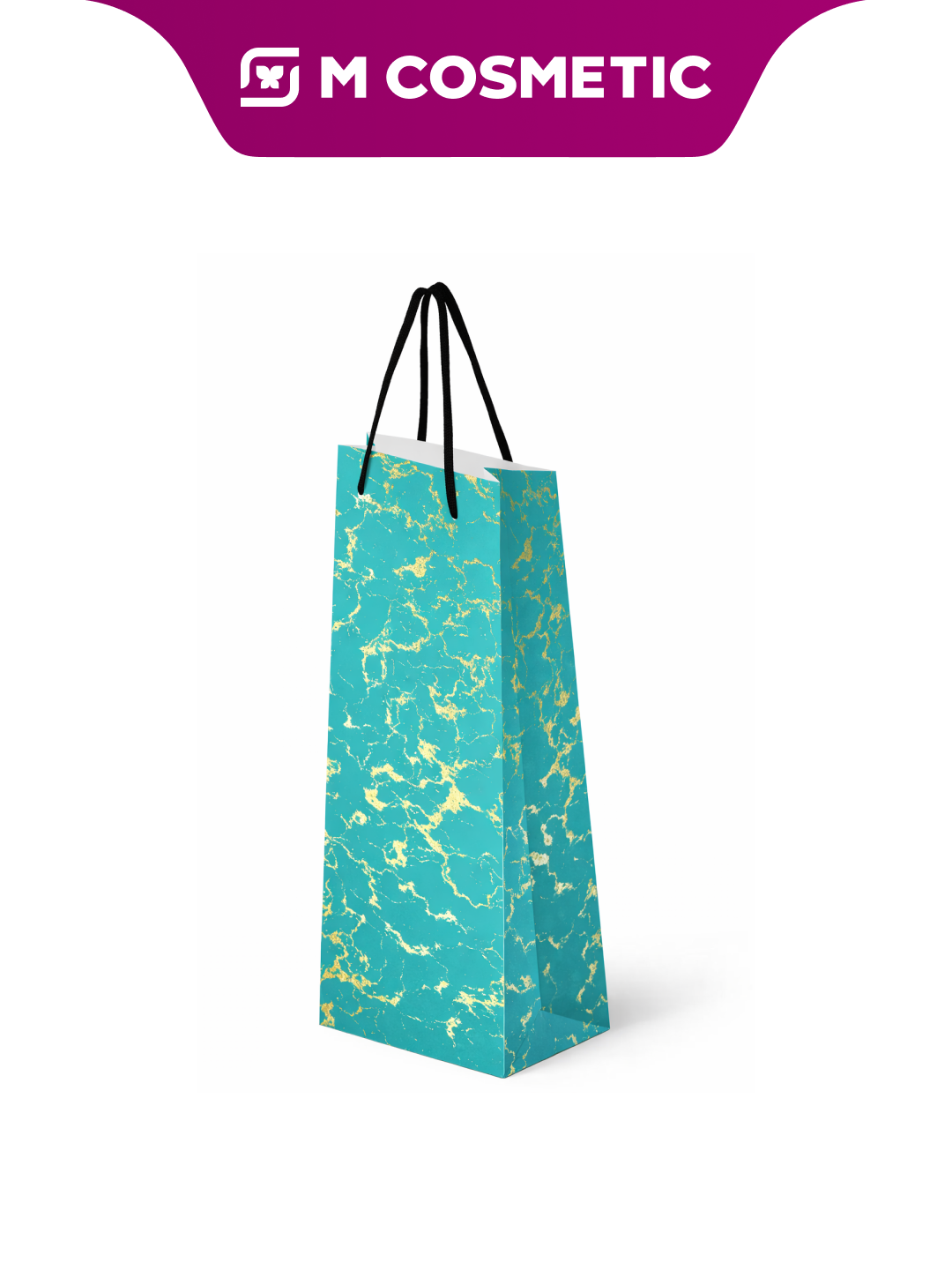 Пакет подарочный премиум ST, с красивыми принтами (МакПейпер)