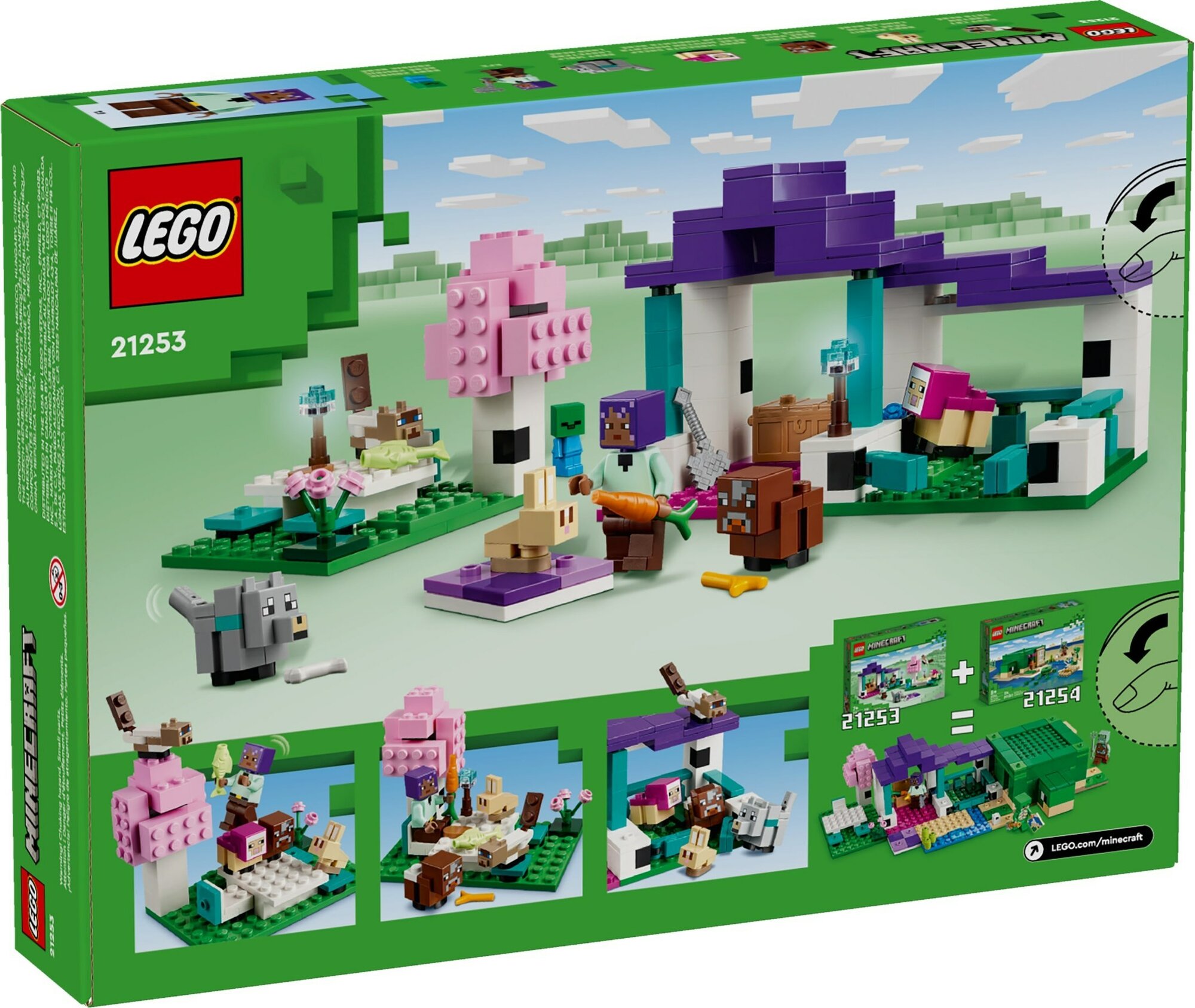 Конструктор LEGO Minecraft 21253 Приют для животных, 206 дет.