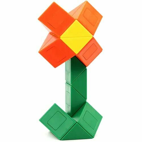 Змейка рубика / Gan MG Snake Flower Зеленый / Антистресс головоломка