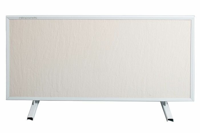 Обогреватель керамический 200Вт бежеый 60*28см Nikapanels в комплекте с ножками и настенным креплением