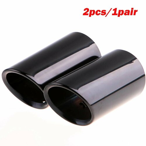 Наконечник Выхлопной Трубы AQTQAQ 2 шт глушитель для Audi A1 A3 A4 TT автомобильные аксессуары для VW Volkswagen PASSAT TIGUAN Black 1743₽