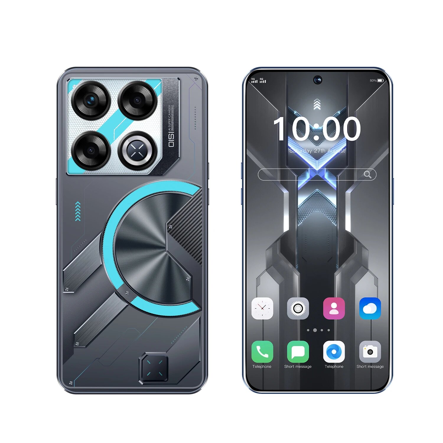 Смартфон GT20 Pro, 2024 дюйма, 16 ГБ + 1 ТБ, две SIM-карты, 7,3 мАч, 16GB 1TB, Черный