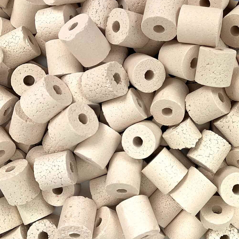 Наполнитель керамические кольца Boyu CR-300 для фильтра аквариума, 300 г — фото 1