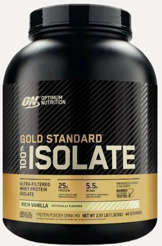 Изображение товара Optimum Nutrition 100% Gold Standard Isolate (1320 гр) - Шоколад