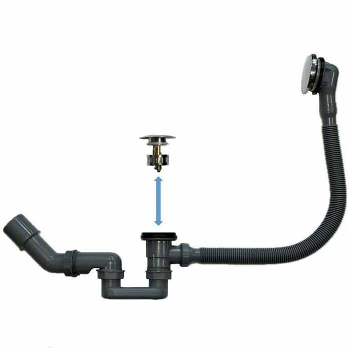 Слив-перелив Vincea для ванны клик-клак DU-OV