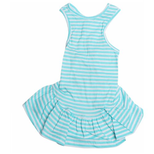 Платье для собак и кошек с воланом LM51006-14 (Размер XS (спинка 18-20 см)), шт синий