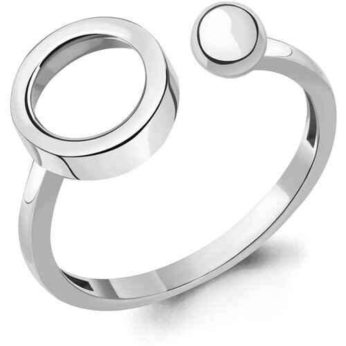 фото Серебряное кольцо aquamarine а54909, размер 17 diamant-online