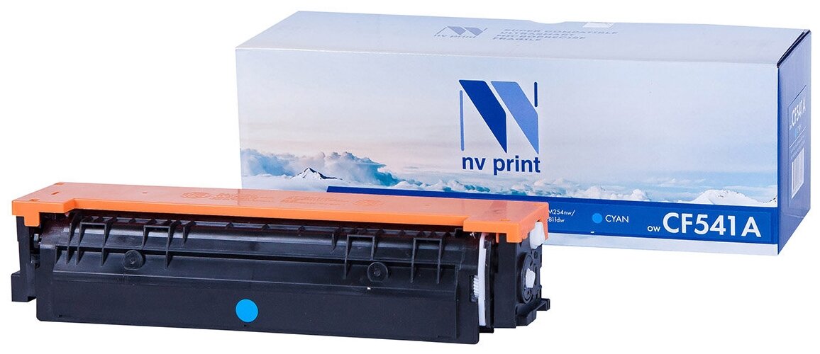 Лазерный картридж NV Print NV-CF541AC для HP Color LaserJet Pro M254dw, M254nw, MFP M280nw, M281fdn (совместимый, голубой, 1300 стр.)