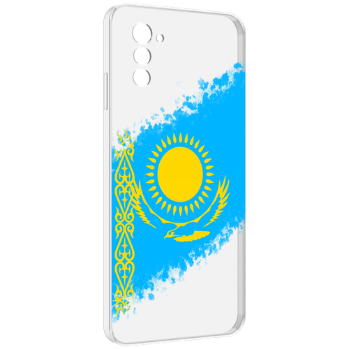 Чехол MyPads флаг Казахстана для UleFone Note 12 / Note 12P задняя-панель-накладка-бампер