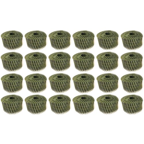 Гвозди барабанные 6000 шт. (24 кассеты по 250 шт.) диаметр 2,8 мм, длина 60 мм, шляпка 6,8 мм, винтовые
