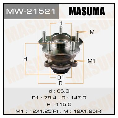 Masuma ступичный узел mw21521