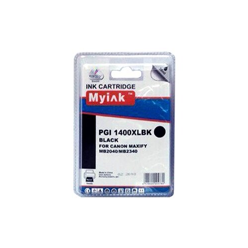 Комплект картриджей MyInk PGI-1400XLBK, 1200 стр, черный картридж для струйного принтера t2 ic cpgi 1400xl bk pgi 1400xl bk 1400xl черный