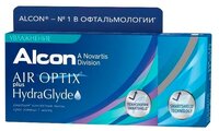 Контактные линзы Air Optix (Alcon) Plus HydraGlyde (3 линзы) R 8,6 D -0,25