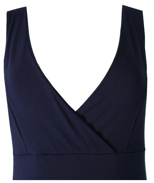 Ночная сорочка женская, цвет синий, размер 48 - фотография № 8