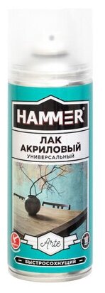 Hammer 340404 Лак акриловый глянцевый аэрозольный 0,52 л
