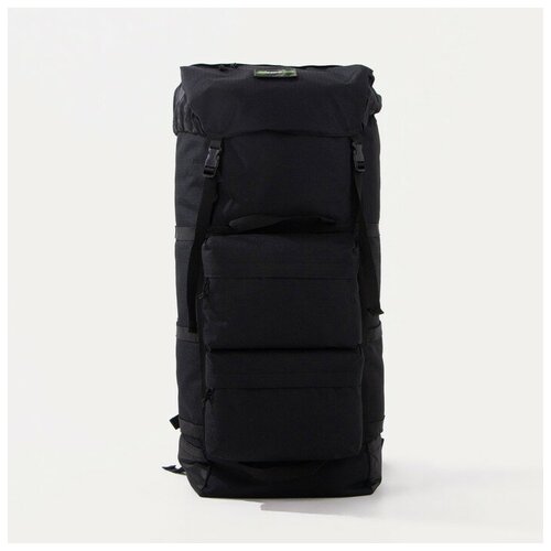 Huntsman Рюкзак туристический, 100 л, отдел на стяжке, 4 наружных кармана, цвет чёрный