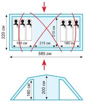 Палатка Tramp BREST 6 V2
