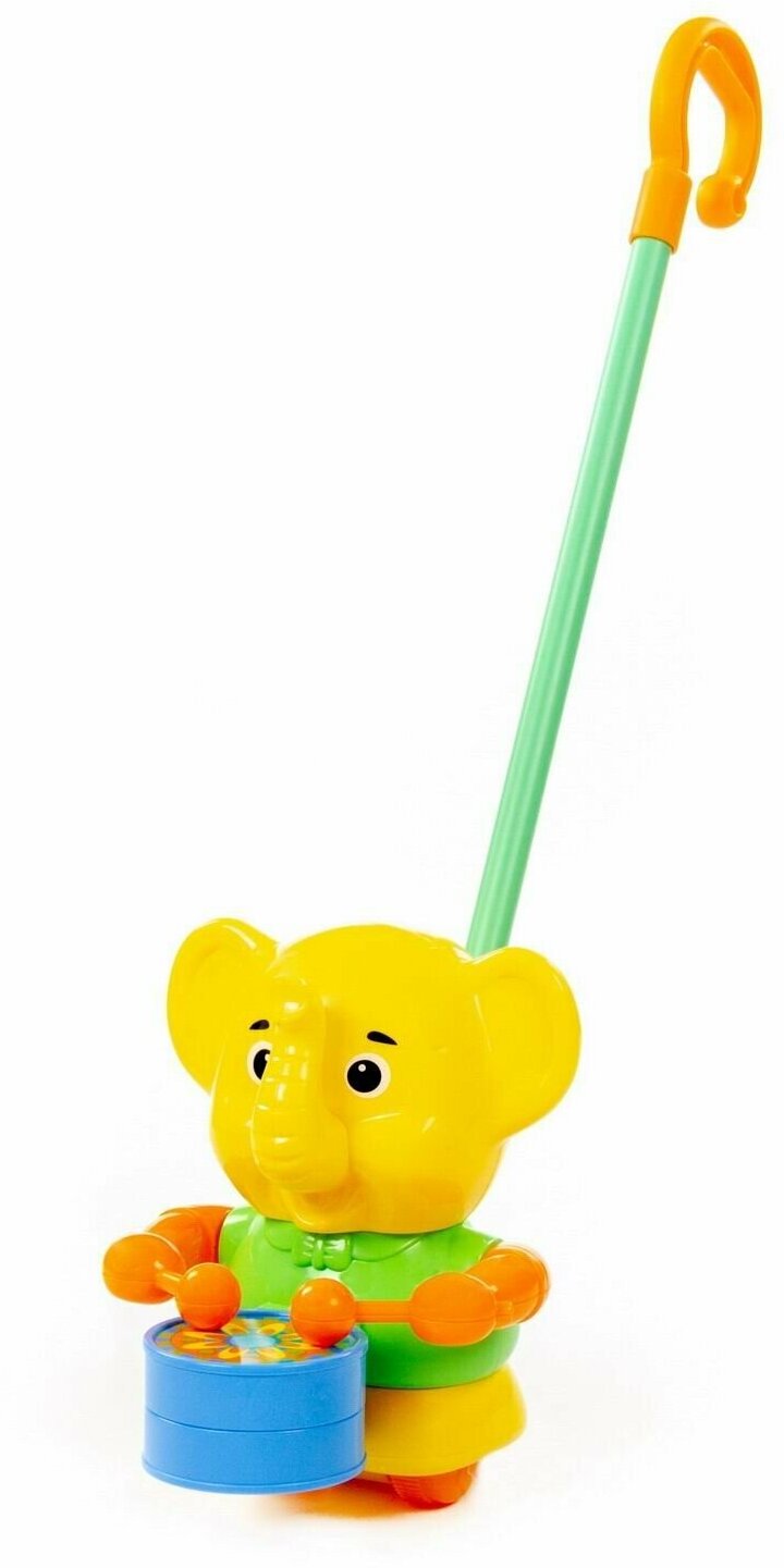 Игрушка-каталка полесье Слонёнок с ручкой