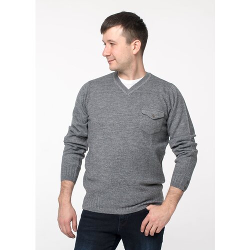 Пуловер NASTAS, размер M, серый пуловер без рукавов с v образным вырезом xl черный