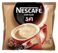 Растворимый кофе Nescafe 3 в 1 мягкий, в стиках (50 шт.)