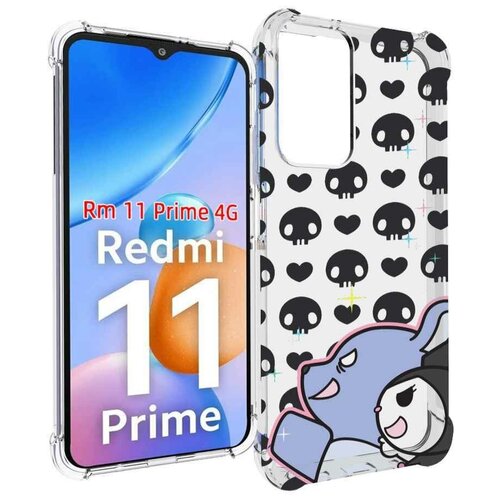 Чехол MyPads злые-мини-животные детский для Xiaomi Redmi 11 Prime 4G задняя-панель-накладка-бампер чехол mypads злые мини животные детский для xiaomi redmi note 11 4g глобальная версия задняя панель накладка бампер