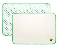 Многоразовые пеленки HappyBabyDays трикотаж 76х101 набор 2 шт. зеленый/белый