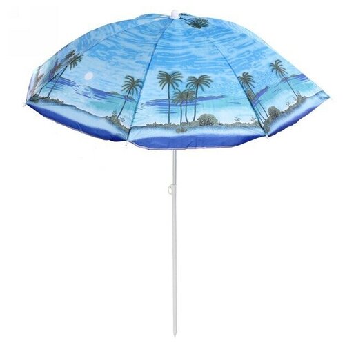 Зонт пляжный D=140см, h=170см «Сказочный остров» ДоброСад