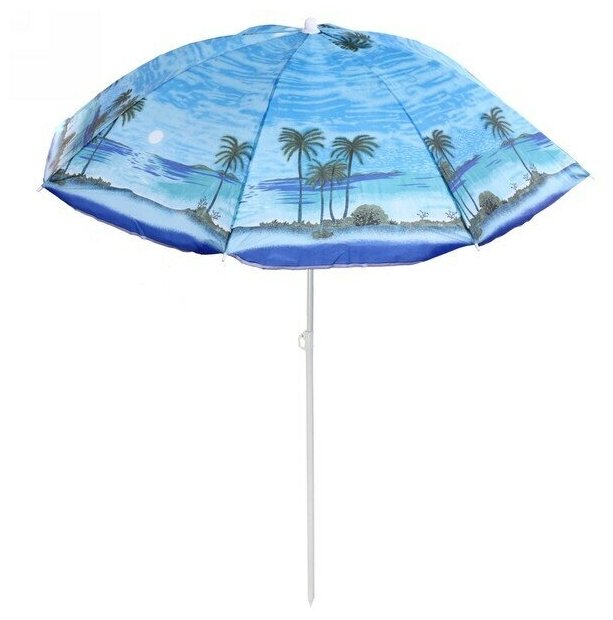 Зонт пляжный D=140см h=170см «Сказочный остров» ДоброСад